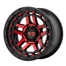 XD Series Recon 17X8.5 ET18 6X139.7 106.25 Gloss Black Machined W/ Red Tint Fälg